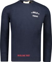 In Gold We Trust Sweater Blauw voor heren - Herfst/Winter Collectie