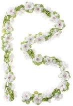 Bloemenstreng Flower Garland 120 cm wit