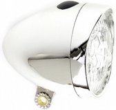 koplamp Retro led batterijen zilver