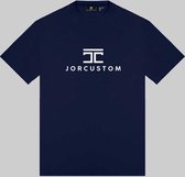 JORCUSTOM Trademark Loose Fit T-Shirt - Navy - Volwassenen - Maat S