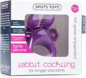 Rabbit Cockring - Purple - Cock Rings purple