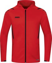 JAKO Veste Avec Capuche Challenge Rouge- Zwart Taille 4XL