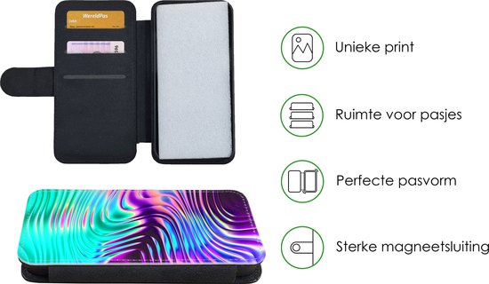 Bookcase pour téléphone iPhone 13 Pro Max Bookcase - Art - Golf - Psychédélique - Avec compartiments - Étui portefeuille avec fermeture magnétique