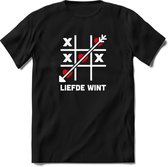 Liefde Wint - Valentijnsdag T-Shirt Heren / Dames - Perfect Valentijn Cadeau Mannen / Vrouwen - Grappige Liefdes en Exen Spreuken, Zinnen en Teksten.