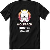 Wolfpack Hunter 1-49B T-Shirt | Saitama Inu Wolfpack Crypto Ethereum kleding Kado Heren / Dames | Perfect Cryptocurrency Munt Cadeau Shirt Maat 3XL