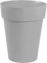 Bloempot Toscane kunststof grijs D44 x H53 cm - 50 liter - Bloempotten/plantenpotten