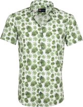 Suitable - Overhemd Varen Groen - XL - Heren - Modern-fit