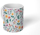 Mok - Koffiemok - Patronen - Bloemen - Bladeren - Mokken - 350 ML - Beker - Koffiemokken - Theemok