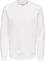 Only & Sons Trui Onsceres Crew Neck Noos 22018683 Star White Mannen Maat - L