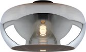Olucia Vidro - Plafondlamp - Grijs/Zwart - E27