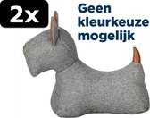 2x # DEURSTOPPER HOND ASS 31,5X27X11CM