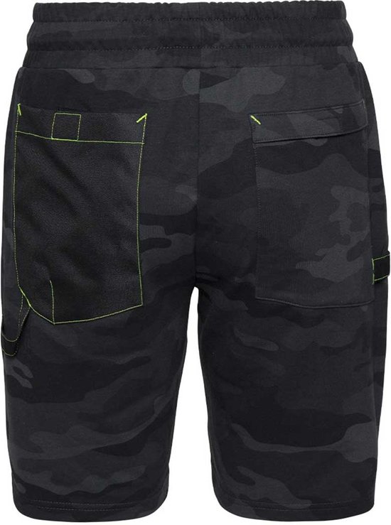 Pantalon de jogging court de travail Greg 1401 de Nine Worths | Grijs/ Camouflage | XL