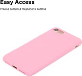 Mobigear Hoesje geschikt voor Apple iPhone SE (2022) Telefoonhoesje Flexibel TPU | Mobigear Colors Backcover | iPhone SE (2022) Case | Back Cover - Roze