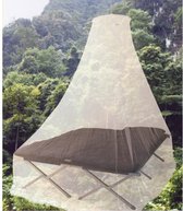 klamboe Pyramid 2-persoons polyester/mesh wit