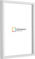 Fotolijst - Strak Wit - 3 cm hoog profiel - Fotomaat 20x25 - Ontspiegeld glas - Art.nr. 10106421920251