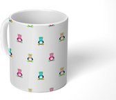 Mok - Koffiemok - Kinderen - Teddybeer - Patronen - Mokken - 350 ML - Beker - Koffiemokken - Theemok