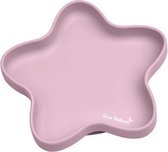 eetbord Star 20 x 3,5 cm siliconen roze