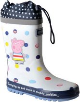 regenlaarzen Peppa Pig meisjes rubber wit/blauw mt 28