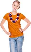 Folat T-shirt Holland Dames Polyester Oranje Maat S