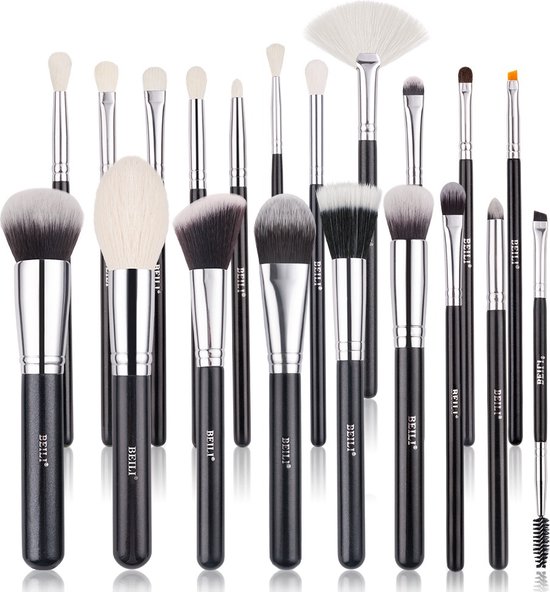 Beili Professionele make up kwasten set – 20 delig – Met foundation kwast – Met poeder kwast – Met oogschaduw kwast