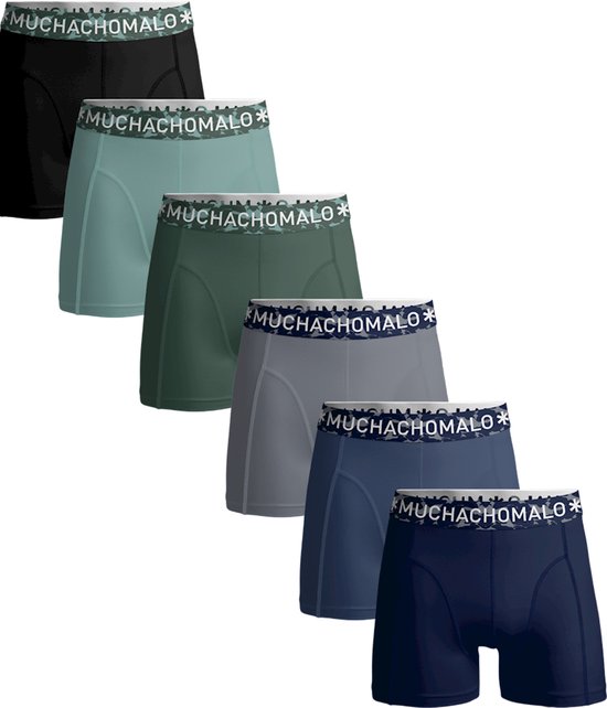 Muchachomalo Heren Boxershorts 6 Pack - Normale - Mannen Onderbroek met Zachte Elastische Tailleband