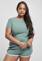 Urban Classics Crop top -XL- Stretch Jersey Groen