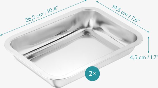 Navaris snijplank met bakjes aan de zijkant - Bamboe snijplank met 2 roestvrijstalen schuiflades - 41 x 29,5 x 6,5 cm - Afbeelding 2