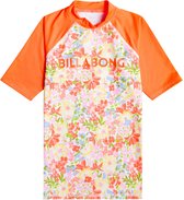 Billabong - UV-rashguard voor meisjes - Korte mouw - Swim - Oranje - maat 146-152cm