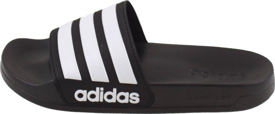 adidas CF Adilette Slippers Volwassenen - Black/White - Maat 40.5 - adidas