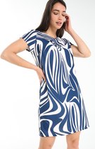 Cassis Dames Rechte jurk met grafische print - Jurk - Maat 42