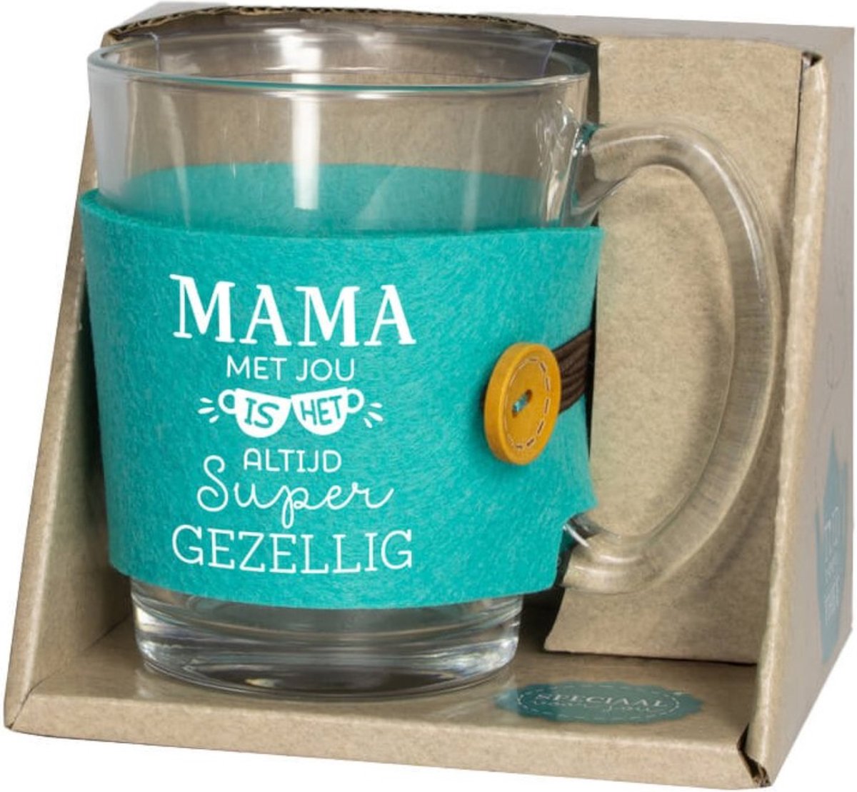 Tijd voor thee - Theeglas - Mama, met jou