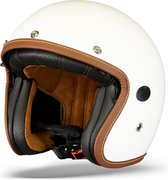 Helstons Naked Helmet Carbon Fiber Mat White 2XL - Maat 2XL - Helm