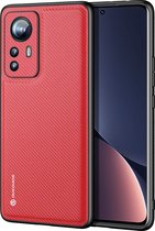 Dux Ducis - Telefoonhoesje geschikt voor Xiaomi 12 Pro  - Fino Series - Back Cover - Rood