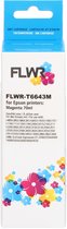 FLWR - Inktcartridge / T6643 / Magenta - Geschikt voor Epson