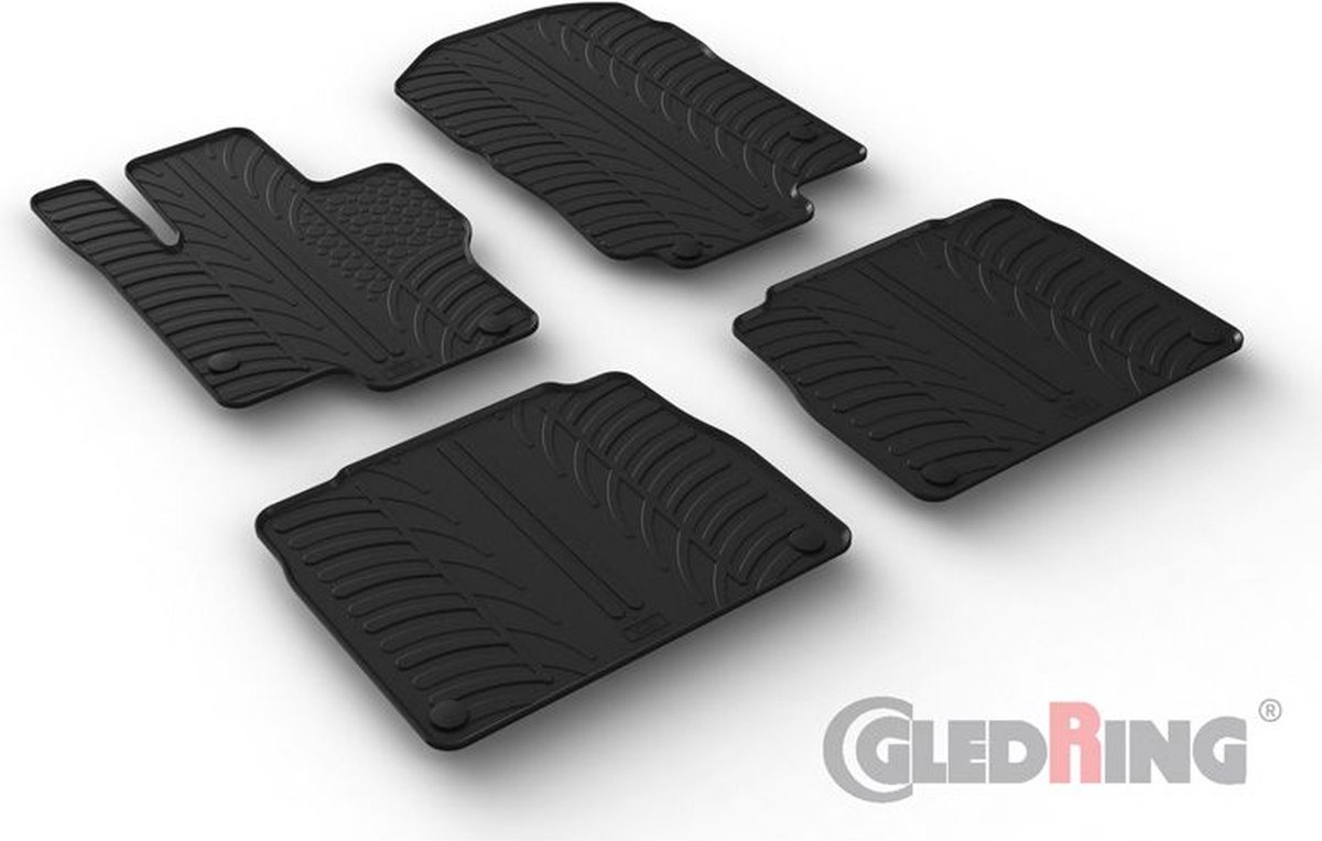 Rubbermatten passend voor Mercedes GLS (X167) 2019- (T profiel 4-delig montageclips)