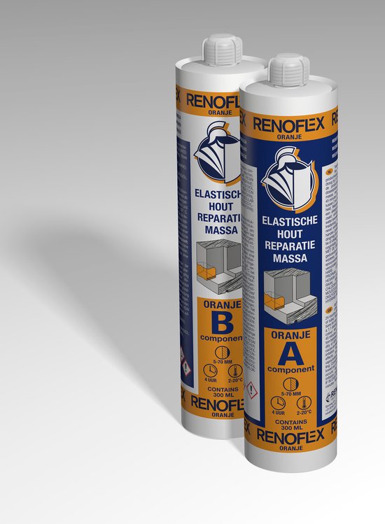 Flaster Renoform Renovaid Renoflex Oranje Duo - Houtrot reparatiepasta - 265 ml | bol