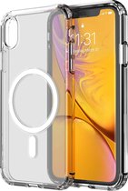 Phreeze Back Cover - Geschikt voor iPhone XR Hoesje - Ultra HD Transparant Case - Met Magneet Cirkel - Doorzichtige Cover