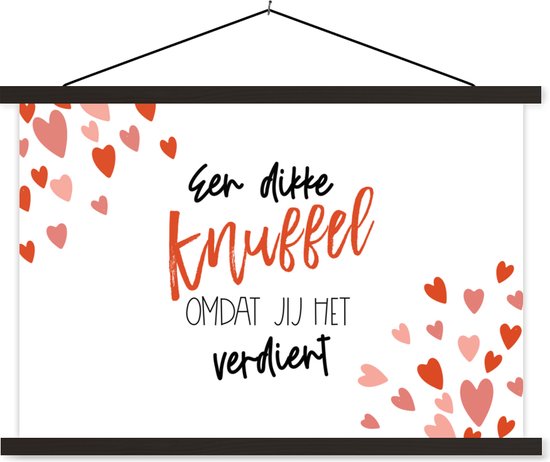 Porte-affiche avec affiche - Affiche scolaire - Bon rétablissement - Dictons - Peluche - 150x100 cm - Lattes noires