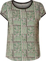 IVY BEAU Elja Jersey Shirt - Ecru/Spring Green - maat 44
