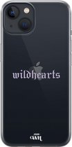 xoxo Wildhearts case voor iPhone 13 - Wildhearts Purple - xoxo Wildhearts Transparant Case