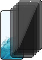 Samsung Galaxy S22 Screenprotector Privacy - Volledig Dekkende Gehard Glas Tempered Glass Screen Protector - 4 Stuks