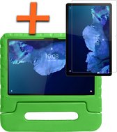 Hoes Geschikt voor Lenovo Tab P11 Hoes Bumper Kindvriendelijk Kids Case Kinderhoes Met Screenprotector - Hoesje Geschikt voor Lenovo Tab P11 Hoesje Shockproof Cover Hoes - Groen