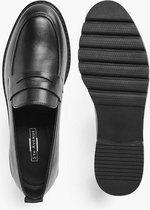 5th avenue Zwarte leren chunky loafer - Maat 36
