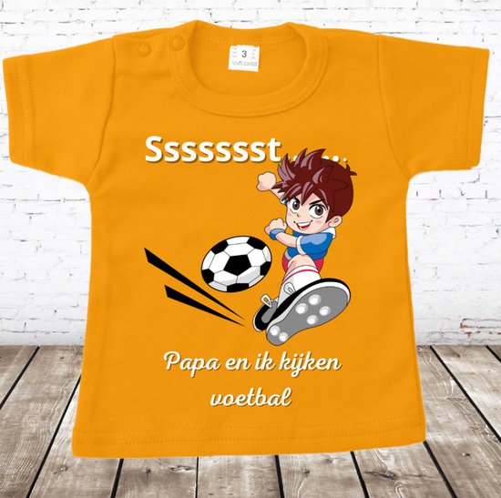 Oranje shirt voetbal jongens