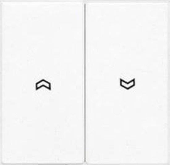 Jung x2 Cache Interrupteur pour stores blanc LS995PWW