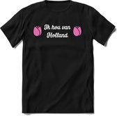 Nederland - Licht Roze - T-Shirt Heren / Dames  - Nederland / Holland / Koningsdag Souvenirs Cadeau Shirt - grappige Spreuken, Zinnen en Teksten. Maat XXL