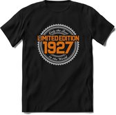 1927 Limited Edition | Feest Kado T-Shirt Heren - Dames | Zilver - Goud | Perfect Verjaardag Cadeau Shirt | Grappige Spreuken - Zinnen - Teksten | Maat XXL