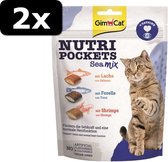 2x # GIMCAT NUTRI POCKET SEA-MIX 150GR