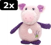 2x # LAVENDER RING PIG 26X10X6CM