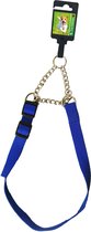 Nylon sliphalsband verstelbaar 20 mm, 45-60 cm blauw.